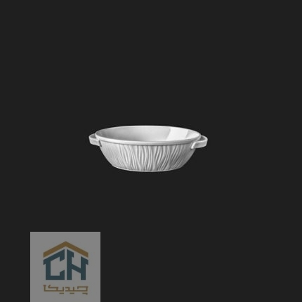 مرغ خوری سرامیکی بیضی متوسط گلدکیش طرح Prince مدل GK604229