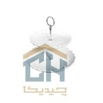 شیرینی خوری سرامیکی 2 طبقه گلدکیش طرح الگانت مدل GK0973 (2)