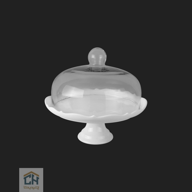 Goldkish dignity ceramic cake stand GK8405 (1) کیک استند سرامیکی بزرگ گلدکیش طرح Dignity مدل GK8405 (1)