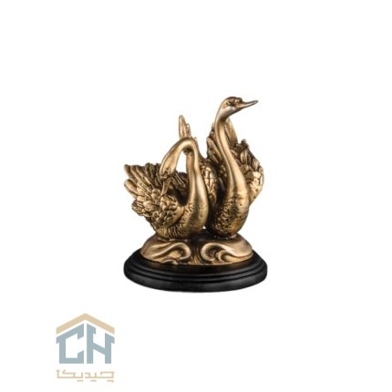 مجسمه قو گلدکیش طرح برنز مدل 4730 (1)