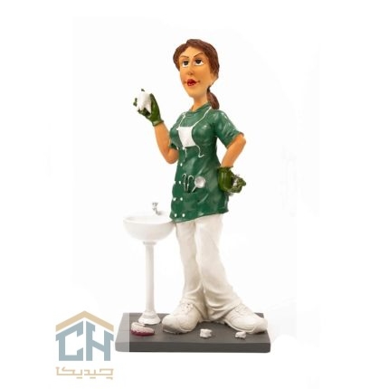 مجسمه دندانپزشک زن گلدکیش طرح کمیک مدل 4872 (1)