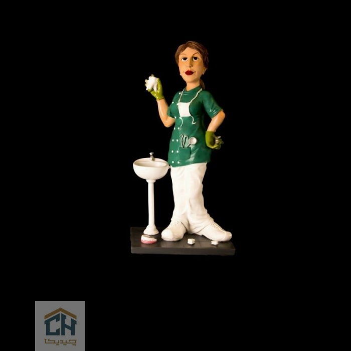 مجسمه دندانپزشک زن گلدکیش طرح کمیک مدل 4872 (2)