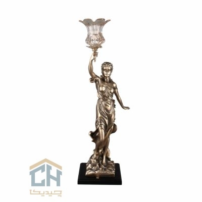 مجسمه شمعدان گلدکیش طرح برنز مدل 4660R (1)