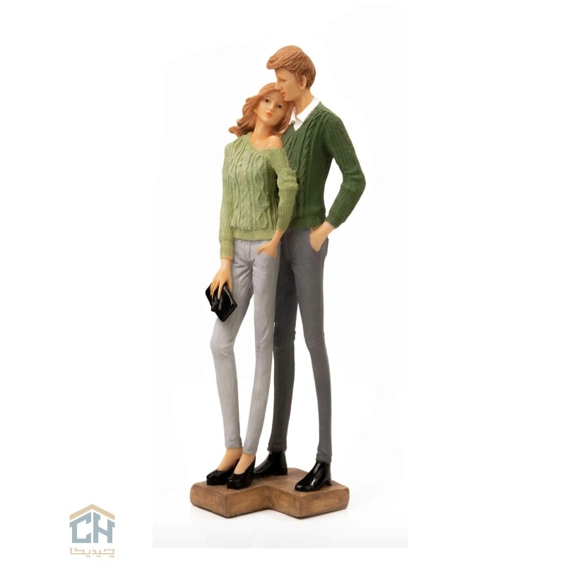 Goldkish man and woman statue model 4535 مجسمه زن و مرد گلدکیش مدل 4535