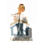 مجسمه خلبان هواپیما بدست گلدکیش طرح کمیک مدل 4870 (1)