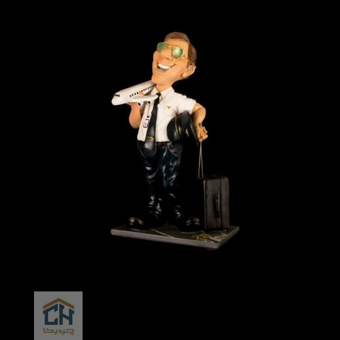 مجسمه خلبان هواپیما بدست گلدکیش طرح کمیک مدل 4870 (2)