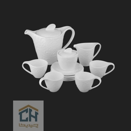 قهوه خوری سرامیکی گلدکیش ست 4 نفره طرح Royal مدل GK158922 (1)