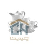 قهوه خوری سرامیکی گلدکیش ست 4 نفره طرح Royal مدل GK158922 (2)