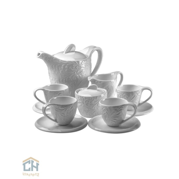 قهوه خوری سرامیکی گلدکیش ست 4 نفره طرح Royal مدل GK158922 (2)