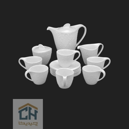 چای خوری سرامیکی گلدکیش ست 6 نفره طرح Royal مدل GK159509 (1)