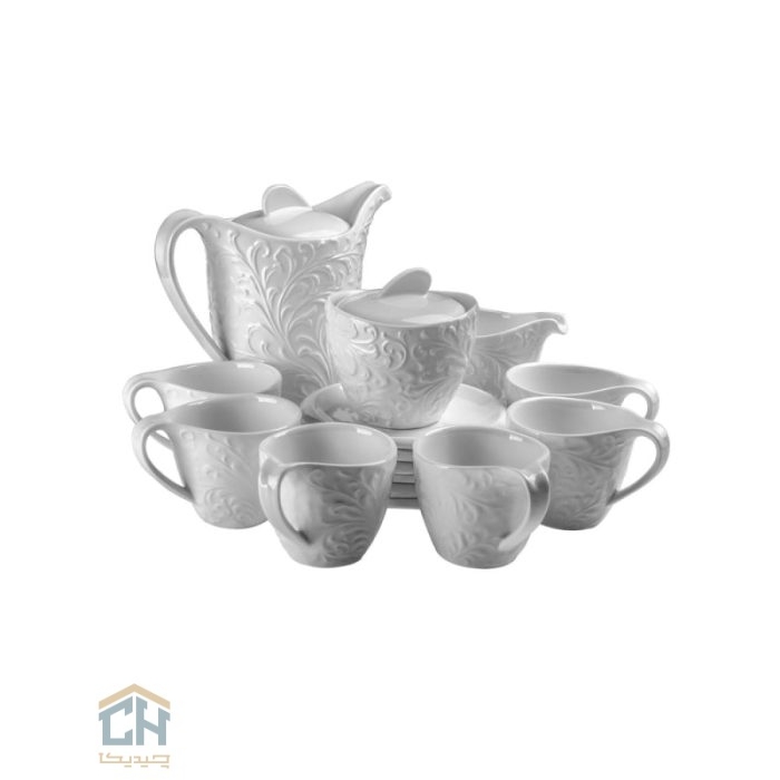 چای خوری سرامیکی گلدکیش ست 6 نفره طرح Royal مدل GK159509 (2)