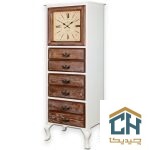 دراور چوبی ساعت دار لوتوس مدل DC-81-ALEXANDER-WH (2)