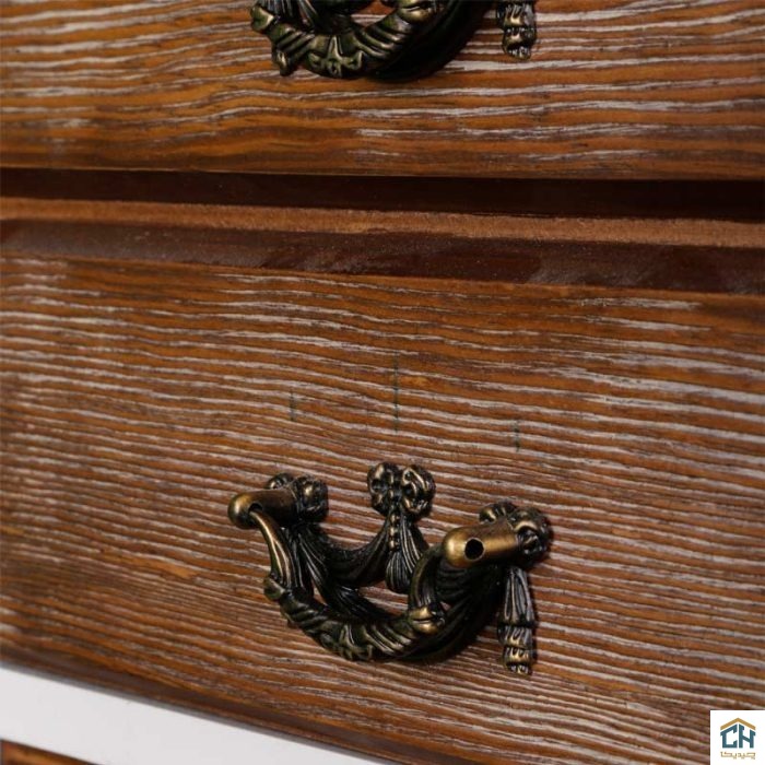 دراور چوبی ساعت دار لوتوس مدل DC-81-ALEXANDER-WH (3)