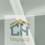 ویترین و کتابخانه چوبی ساعت دار لوتوس مدل HGDC-82-WOODHILL-WHITE (4)