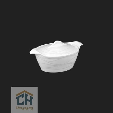 قابلمه سرامیکی بیضی متوسط گلدکیش طرح Wave مدل G101126 (1)