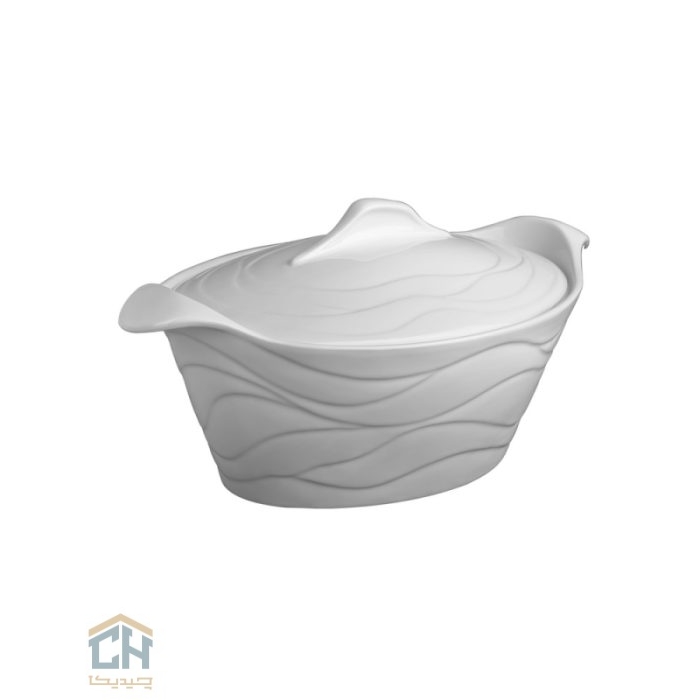 قابلمه سرامیکی بیضی متوسط گلدکیش طرح Wave مدل G101126 (2)