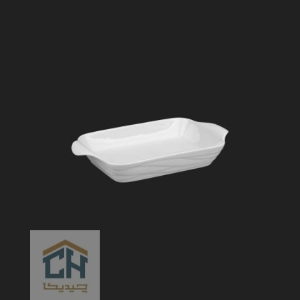 مرغ خوری سرامیکی مستطیل کوچک گلدکیش طرح Wave مدل G103726 (1)