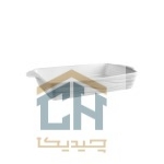 مرغ خوری سرامیکی مستطیل کوچک گلدکیش طرح Wave مدل G103726 (1)