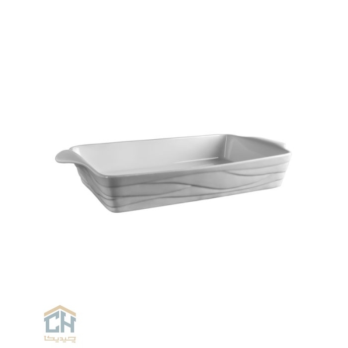 مرغ خوری سرامیکی مستطیل کوچک گلدکیش طرح Wave مدل G103726 (1)
