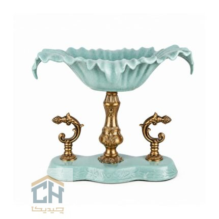 شکلات خوری سرامیکی پایه برنز مدل 14-3625 در نمای رو به رو