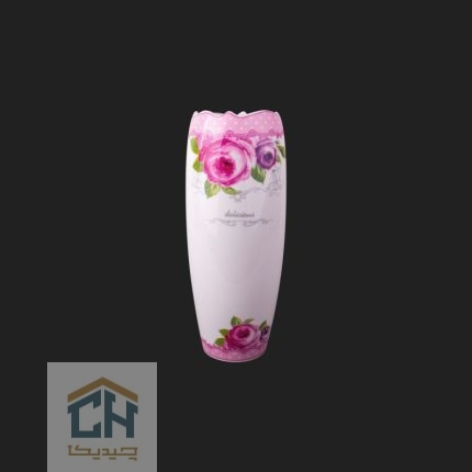 گلدان سرامیکی کوچک گلدکیش طرح Decal مدل GK611252 (1)