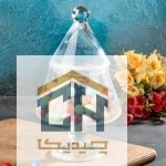 شکلات خوری بلور پایه دار طرح هرمی مدل 96388 (3)