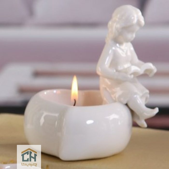 goldkish ceramic candlestick angel design model GK6559