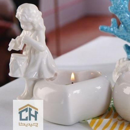 goldkish ceramic candlestick angel design model GK6560