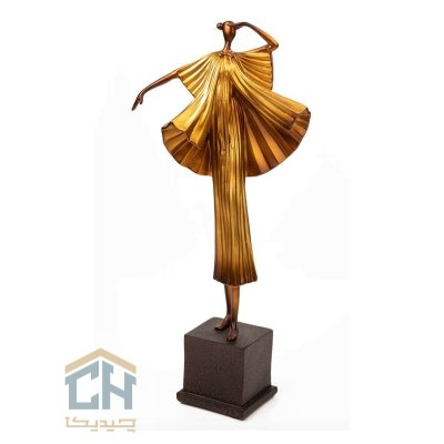 مجسمه بالرین طلایی گلدکیش مدل 4937