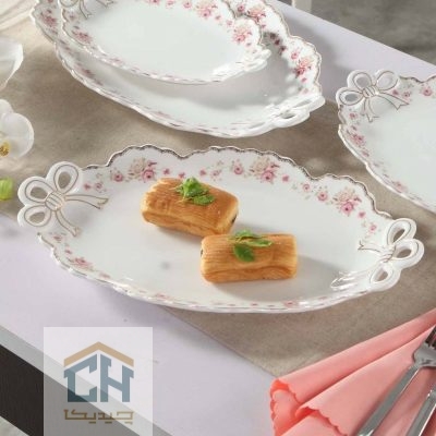 دیس بیضی بزرگ سرامیکی گلدکیش طرح Oscar مدل GK718163