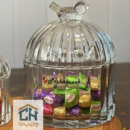 شکلات خوری بلور طرح بلبل مدل 98974