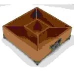 جعبه پذیرایی چوبی کد B 711 - تصویر 3