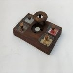 اردو خوری 4 خانه وارمردار چوبی 30 سانت کد 51023 - تصویر 2