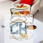 استند فلزی 4 طبقه طرح فرفورژه مدل 128384 (1)