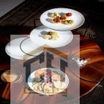 استند فلزی 4 طبقه طرح فرفورژه مدل 128384 (2)
