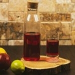 بطری آب شیشه ای در چوب پنبه کد 32101