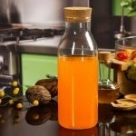 بطری آب شیشه ای در چوب پنبه کد 32101 - تصویر 2