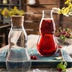 بطری شیشه ای کمر باریک بزرگ مدل 32103 - تصویر 2