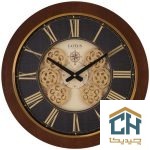 ساعت دیواری چوبی چرخ دنده ای لوتوس مدل GC-400406-BROOKLINE (1)