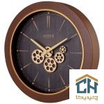 ساعت دیواری چوبی چرخ دنده ای لوتوس مدل GC-400407-CHARLTON (2)