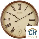 ساعت دیواری چوبی لوتوس مدل W-152-BEVERLYHILLS-WALNUT (1)