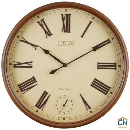 ساعت دیواری چوبی لوتوس مدل W-152-BEVERLYHILLS-WALNUT (1)