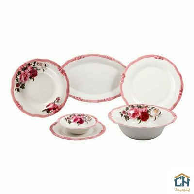 سرویس غذاخوری چینی 26 پارچه ست 6 نفره طرح الین Elin (1)