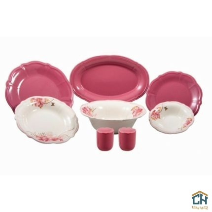 سرویس غذاخوری چینی 28 پارچه ست 6 نفره طرح کاملیا Kamila مدل 3653