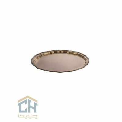 سینی برنجی گرد متوسط گلدکیش مدل GK892222