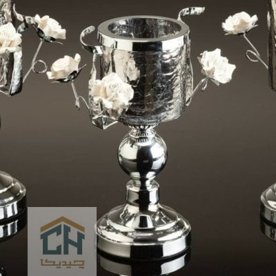 شمعدان استیل و برنج مدل BT-3009-S