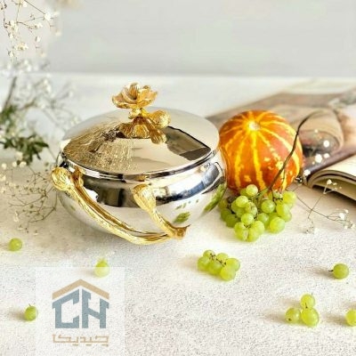 شکلات خوری استیل طرح شقایق درب دار برای پذیرایی (1)