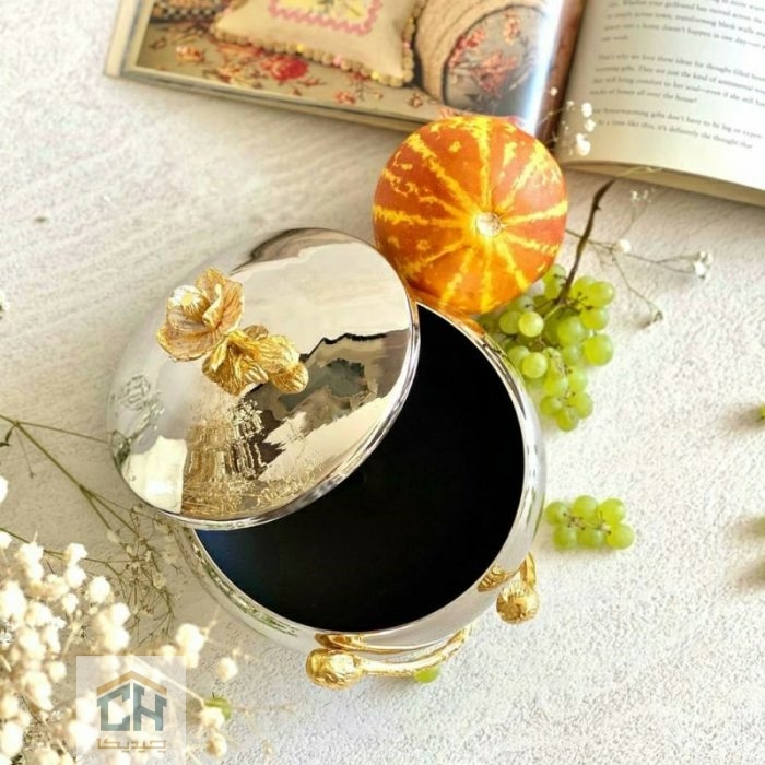 شکلات خوری استیل طرح شقایق درب دار برای پذیرایی (2)