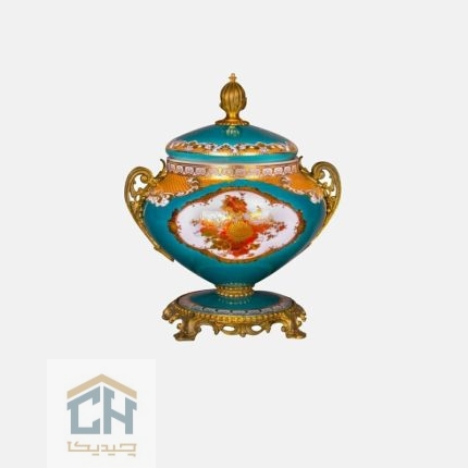 شکلات خوری دکوری پایه برنز گلدکیش مدل GK2045