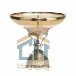 میوه خوری شیشه و برنج مدل 4136 (2)